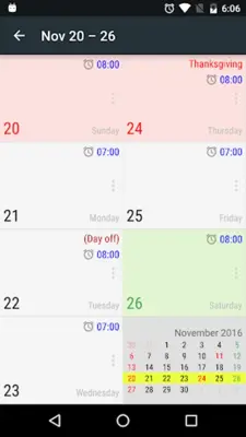 Alarm Clock with Holidays android App screenshot 3