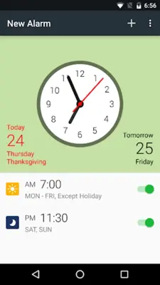 Alarm Clock with Holidays android App screenshot 6